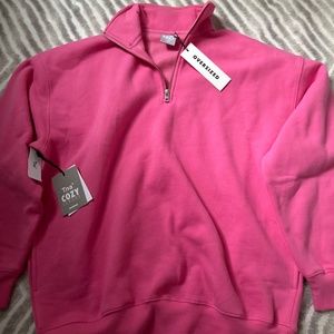 Tna oversized quarter zip hoodie